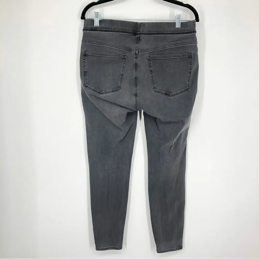J. Crew Jeans Womens 30 Pull On Skinny Gray Black Stretch‎ Ankle